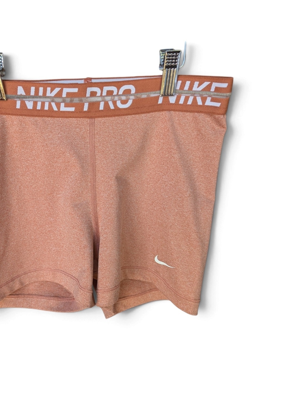Nike Pro Dri-FIT 3" Compression Shorts- Women's M - Heathered Terracotta